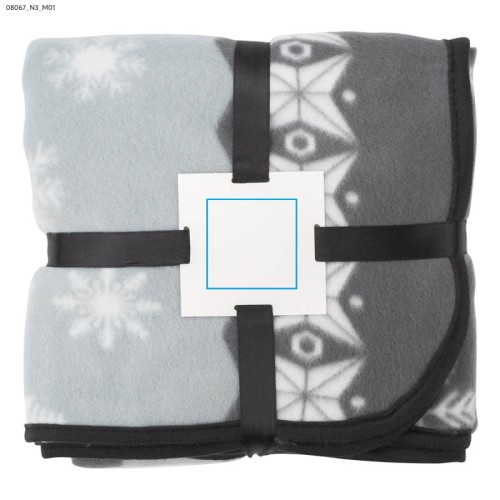 Koc polarowy STELO popielaty (szary)