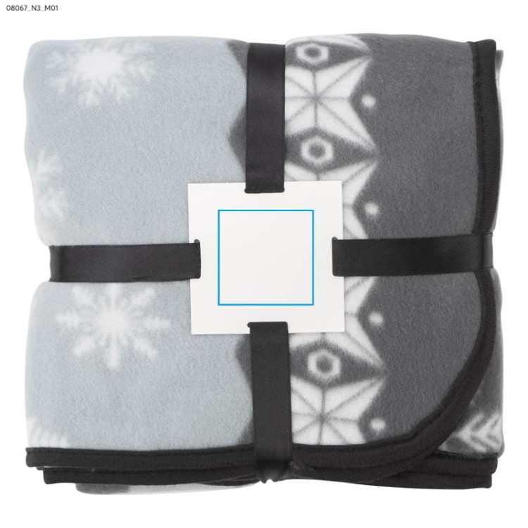 Koc polarowy STELO popielaty (szary)