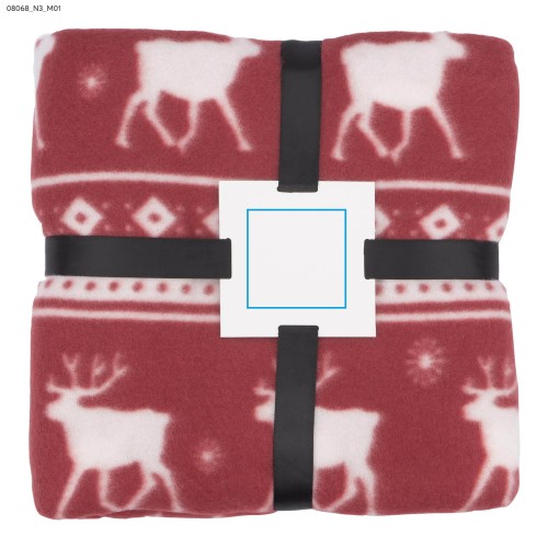 Koc polarowy RENO czerwony