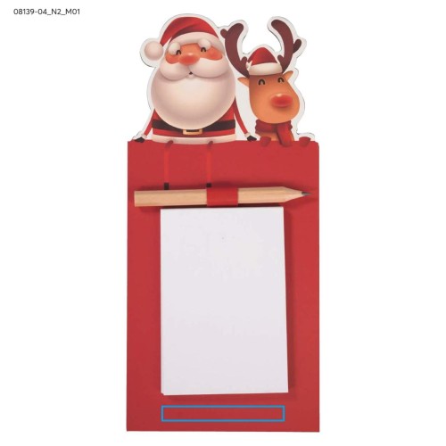 Notatnik z magnesem REINDEER czerwony