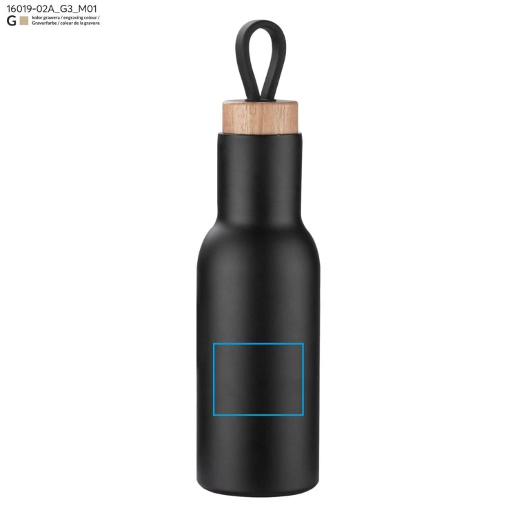 Butelka termiczna VINA 400 ml - II gatunek czarny