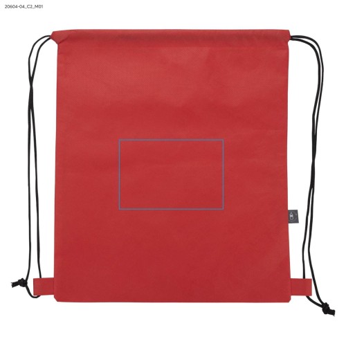 Worek rPET GARTY czerwony