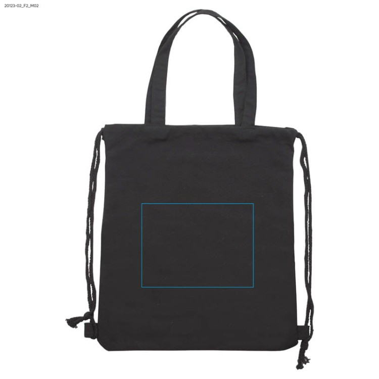 Worek na sznurkach PAMUK czarny