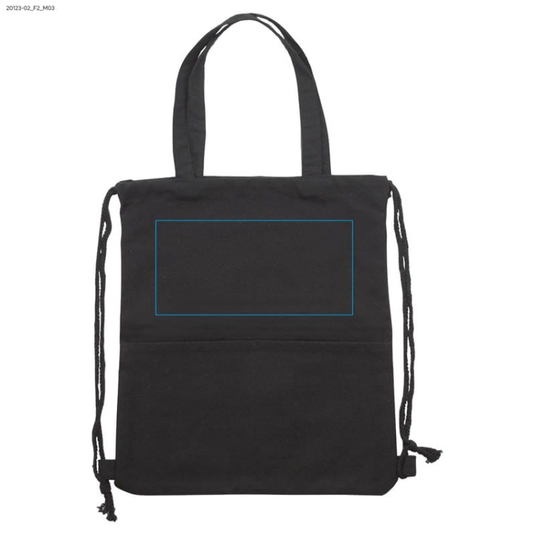 Worek na sznurkach PAMUK czarny