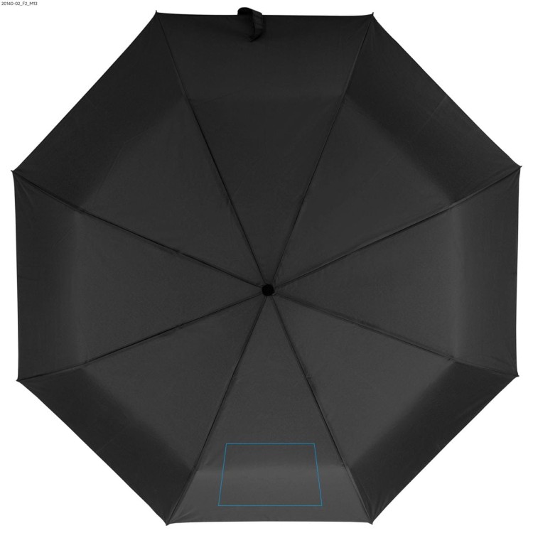 Worek na sznurkach z parasolem RAINY czarny