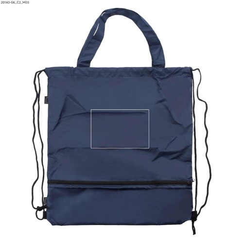 Worek na sznurkach z parasolem RAINY granatowy