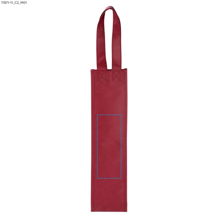 Torebka na wino BINU bordowy