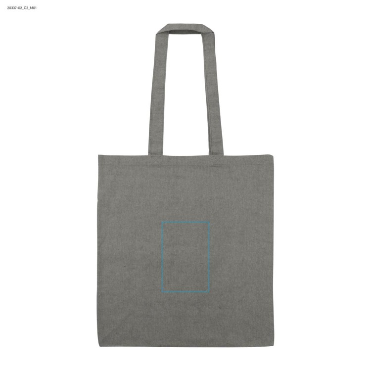 Torba bawełniana MELANGE 140g czarny