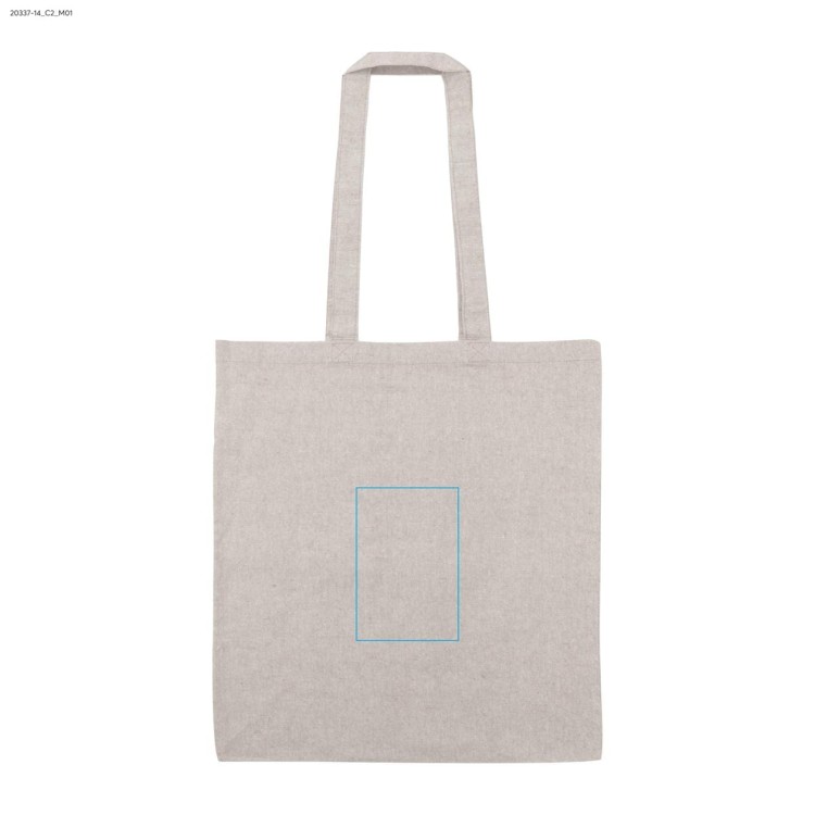 Torba bawełniana MELANGE 140g popielaty (szary)