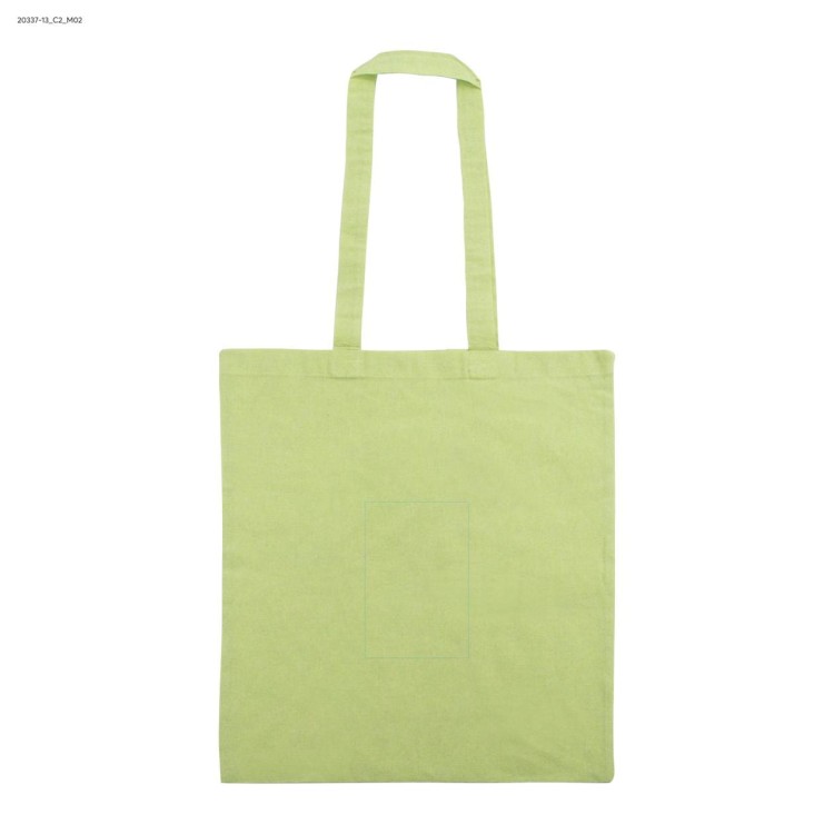 Torba bawełniana MELANGE 140g zielony jasny