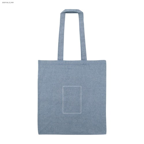 Torba bawełniana MELANGE 140g granatowy