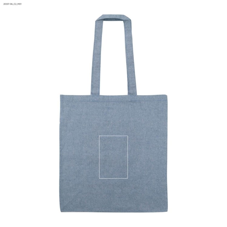 Torba bawełniana MELANGE 140g granatowy