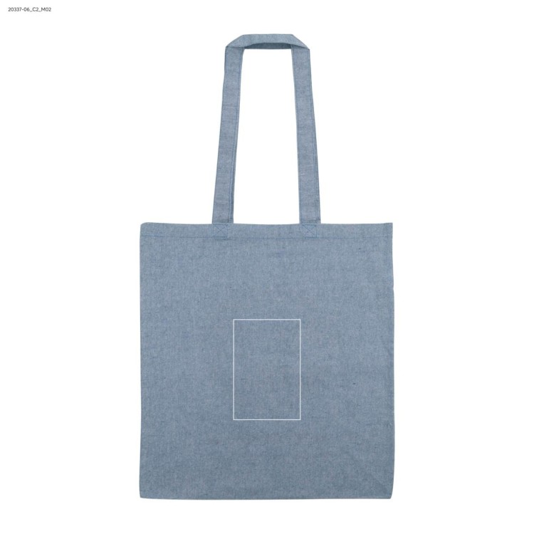 Torba bawełniana MELANGE 140g granatowy