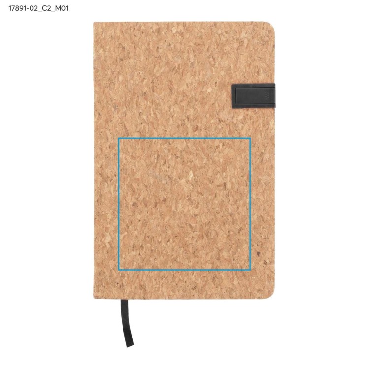 Notes MENTE z pamięcią USB 16GB, A5 czarny