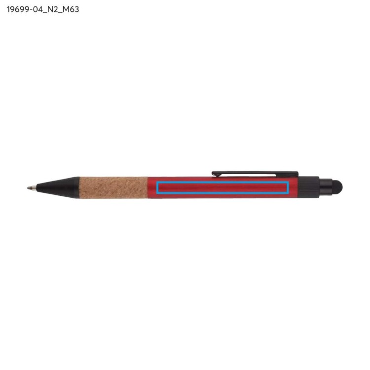 Długopis z touch pen BOSAY czerwony