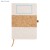 Zestaw - notes z długopisem CALMO beżowy (naturalny)