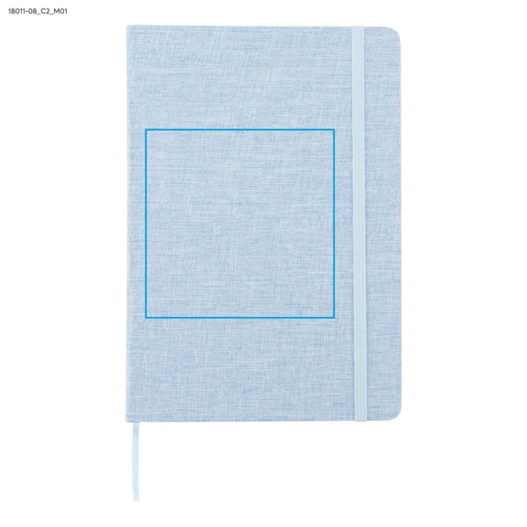 Notes z recyklingowanej bawełny BIVELLO A5 błękitny