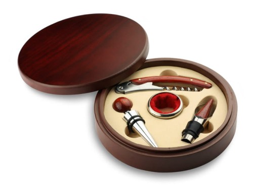 Zestaw do wina GRUNER brązowy