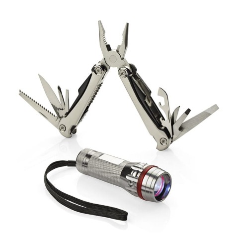 Zestaw podróżny TINKER srebrny z logo