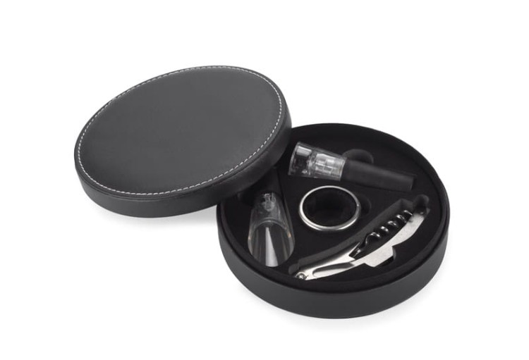 Zestaw do wina NEBBILO czarny