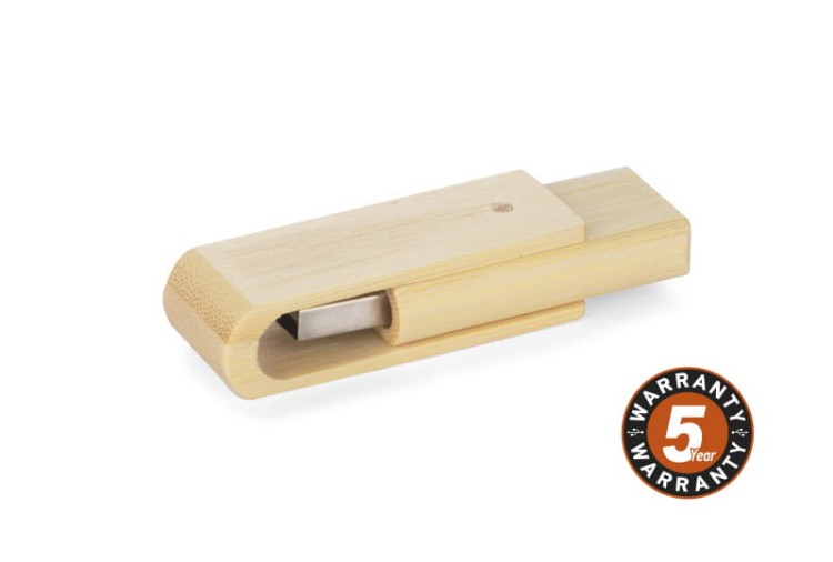 Pamięć USB bambusowa TWISTER 16 GB brązowy
