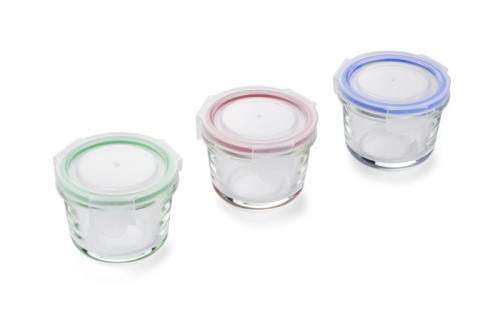 Zestaw słoiczków szklanych PESTO 3 x 120 ml przezroczysty