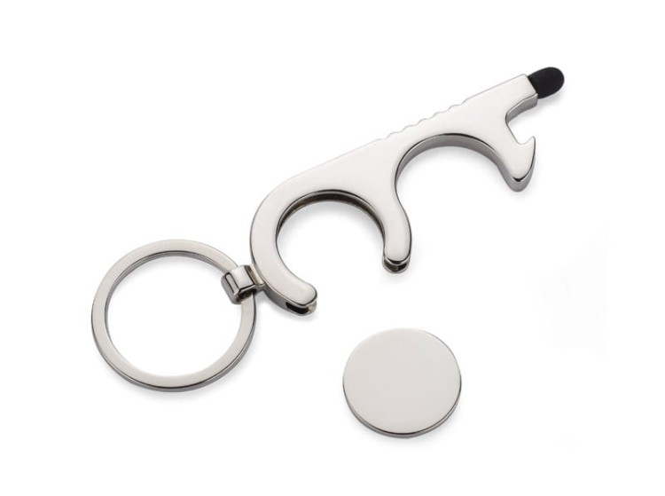 Brelok anti-touch TUS srebrny