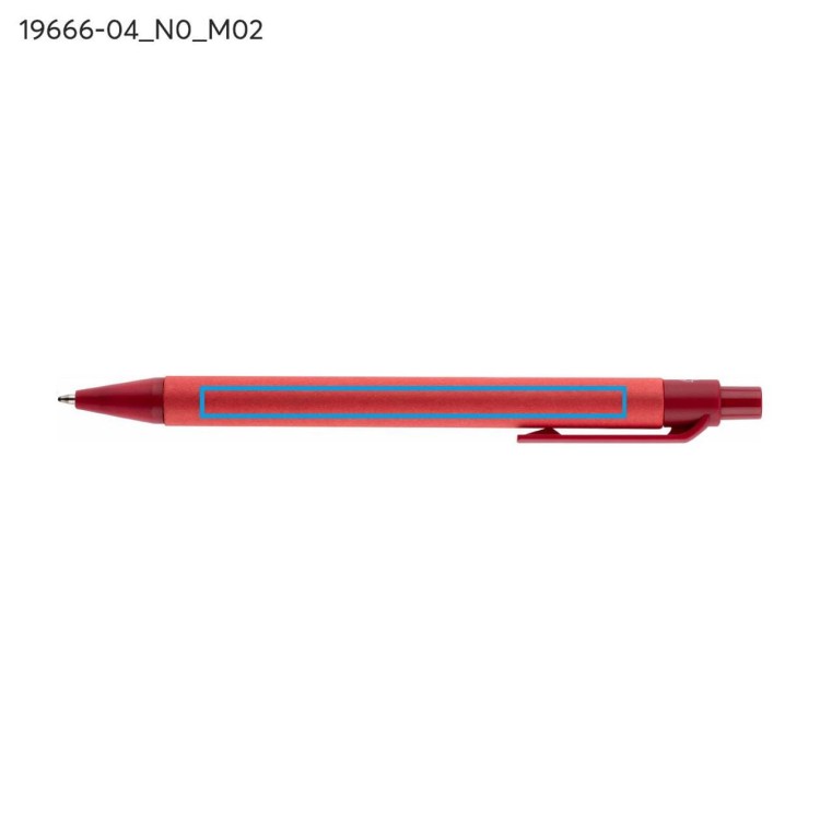 Długopis papierowy POLI czerwony