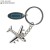 Brelok AIRPLANE 3D srebrny