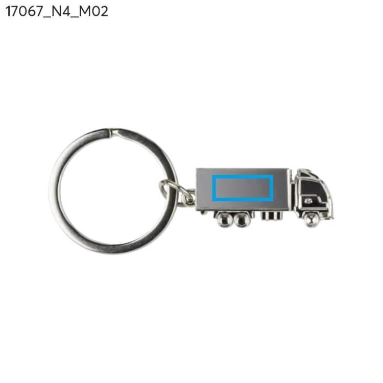 Brelok TIR 3D srebrny