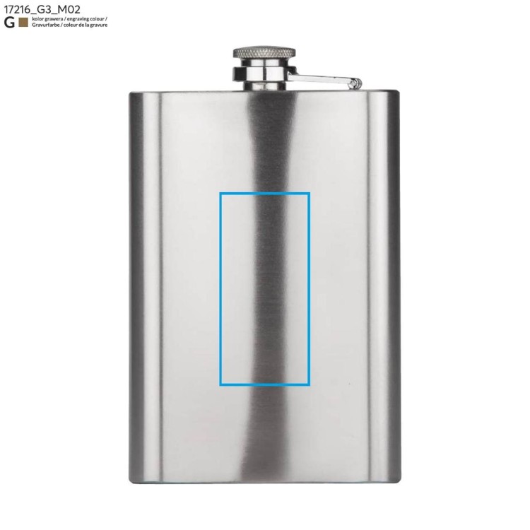 Piersiówka NEVIS 240 ml srebrny