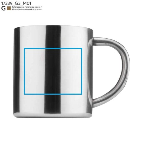 Kubek SALO 210 ml srebrny