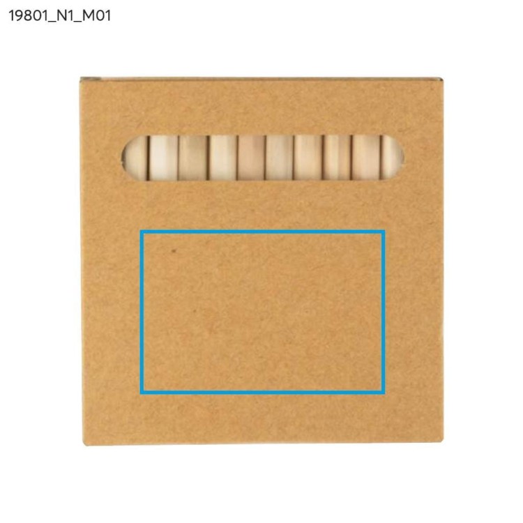 Kredki 12 szt. KOLORA beżowy (naturalny)