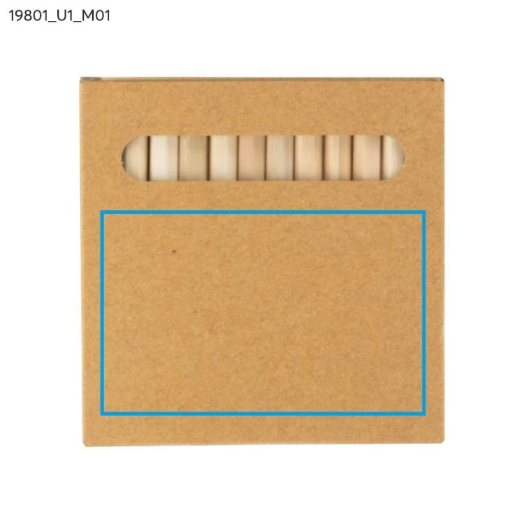 Kredki 12 szt. KOLORA beżowy (naturalny)