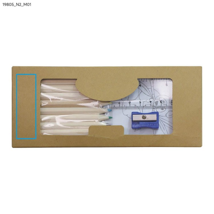 Kredki z kolorowanką DECOR beżowy (naturalny)