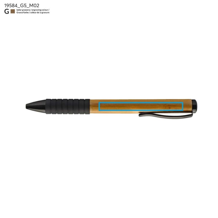 Długopis bambusowy RUB brązowy