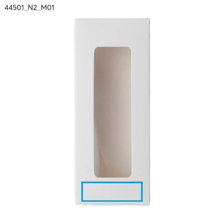 Kartonik do pamięci z małą wytłoczką biały