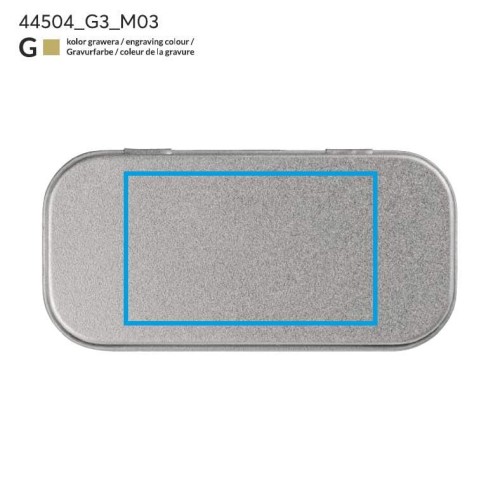 Puszka mała do pamięci USB (bez wkładu) srebrny