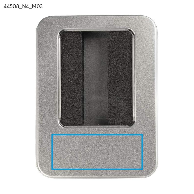 Puszka duża z wkładem na większą pamięć USB srebrny