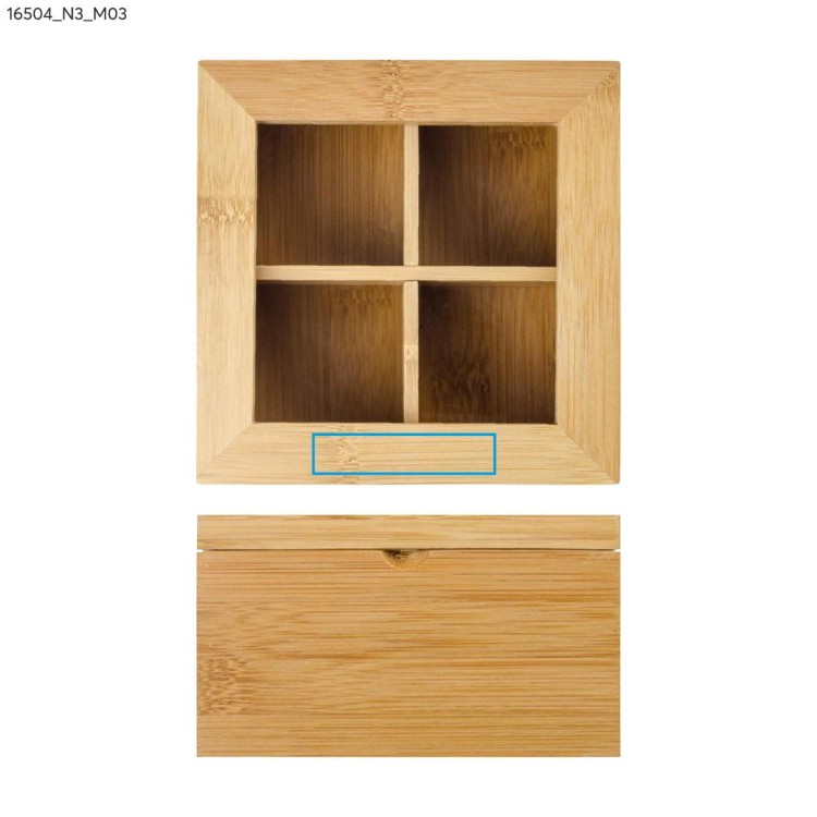 Pudełko na herbatę TEA brązowy