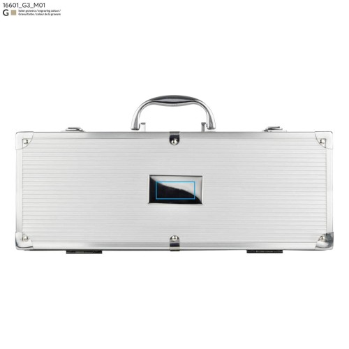 Zestaw do grilla VISS srebrny