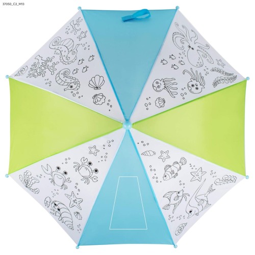 Parasol do kolorowania KIDDI z pisakami wielobarwny
