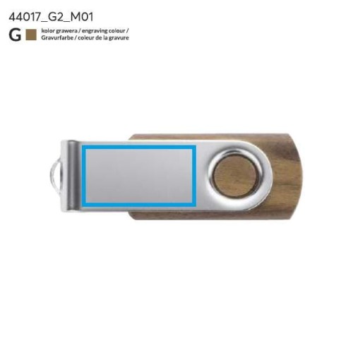 Pamięć USB TWISTER WALNUT 16 GB brązowy