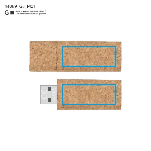 Pamięć USB PORTO 16 GB brązowy