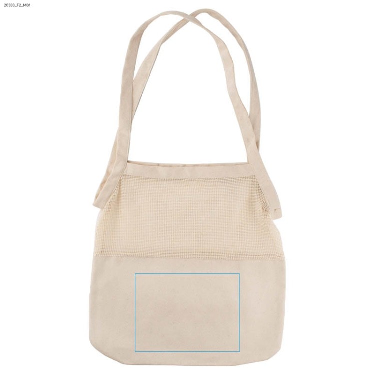 Torba bawełniana NETI beżowy (naturalny)