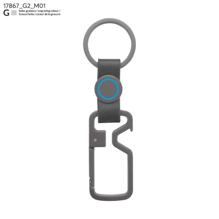 Brelok HILLE grafitowy