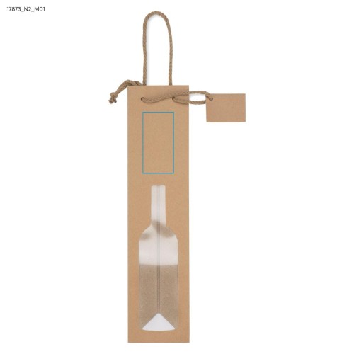 Torebka na wino GABA brązowy