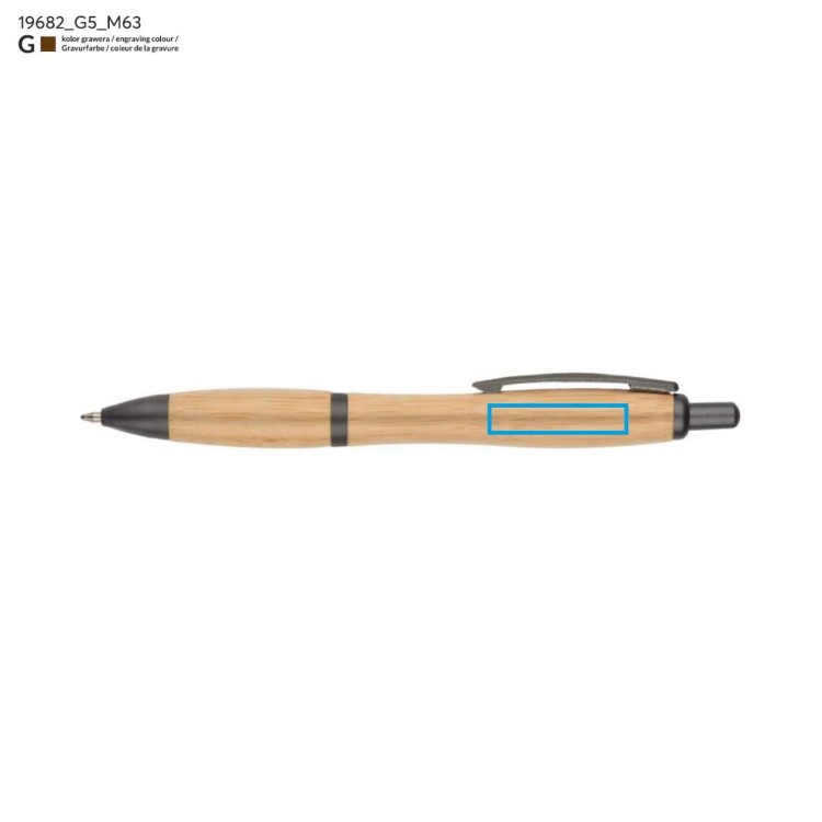 Długopis bambusowy SIGO brązowy