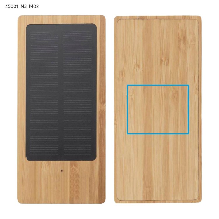 Power bank solarny SONNEN 10000 mAh brązowy