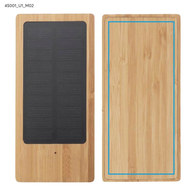 Power bank solarny SONNEN 10000 mAh brązowy